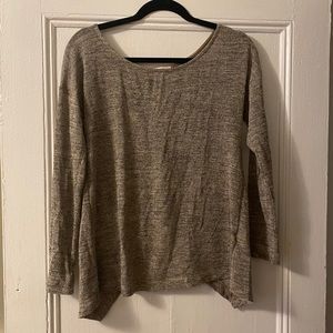 Tan Sweater with Crossed Back